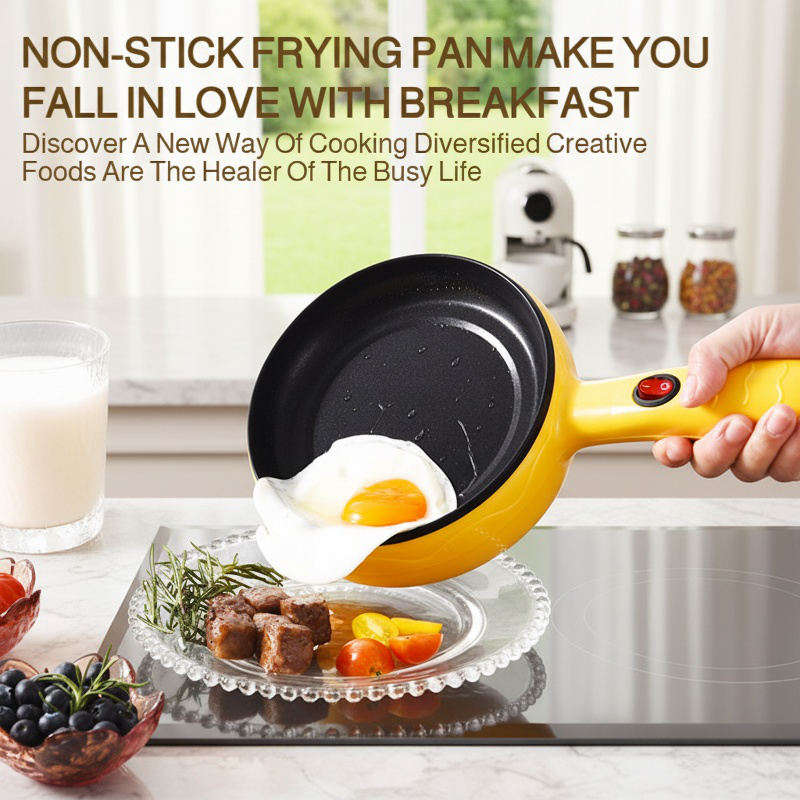 Multi-functional Mini Electric Cooker for Boiling and Frying Eggs