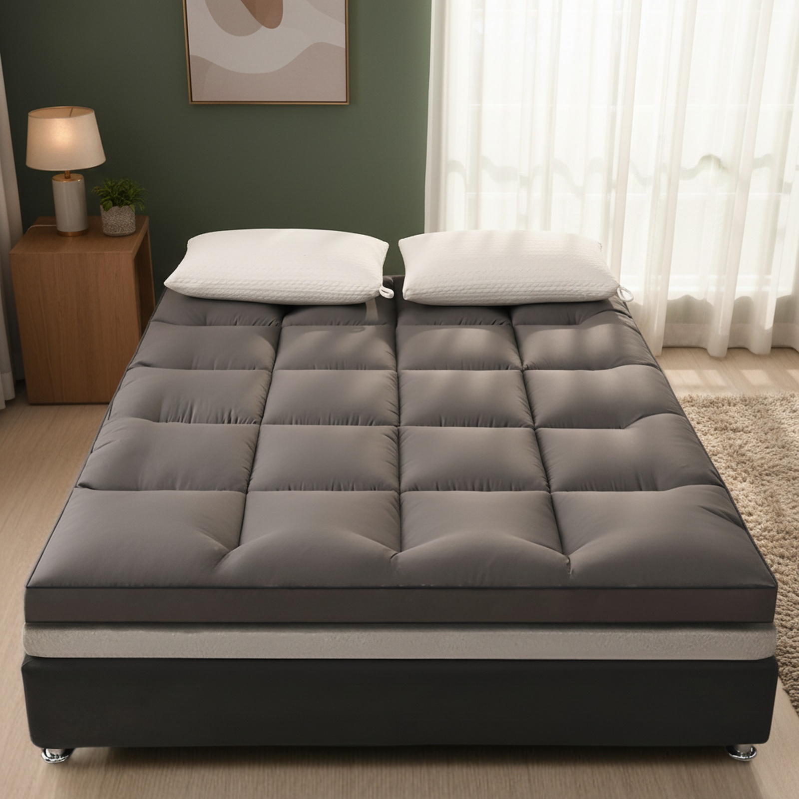 Foldable single tatami soft mat for dorm rooms
