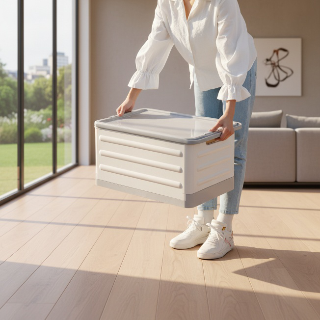 Home use collapsible storage box for books