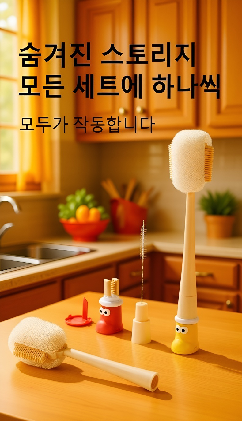 젖병, 텀블러, 물병 등 다양한 용도 브러쉬