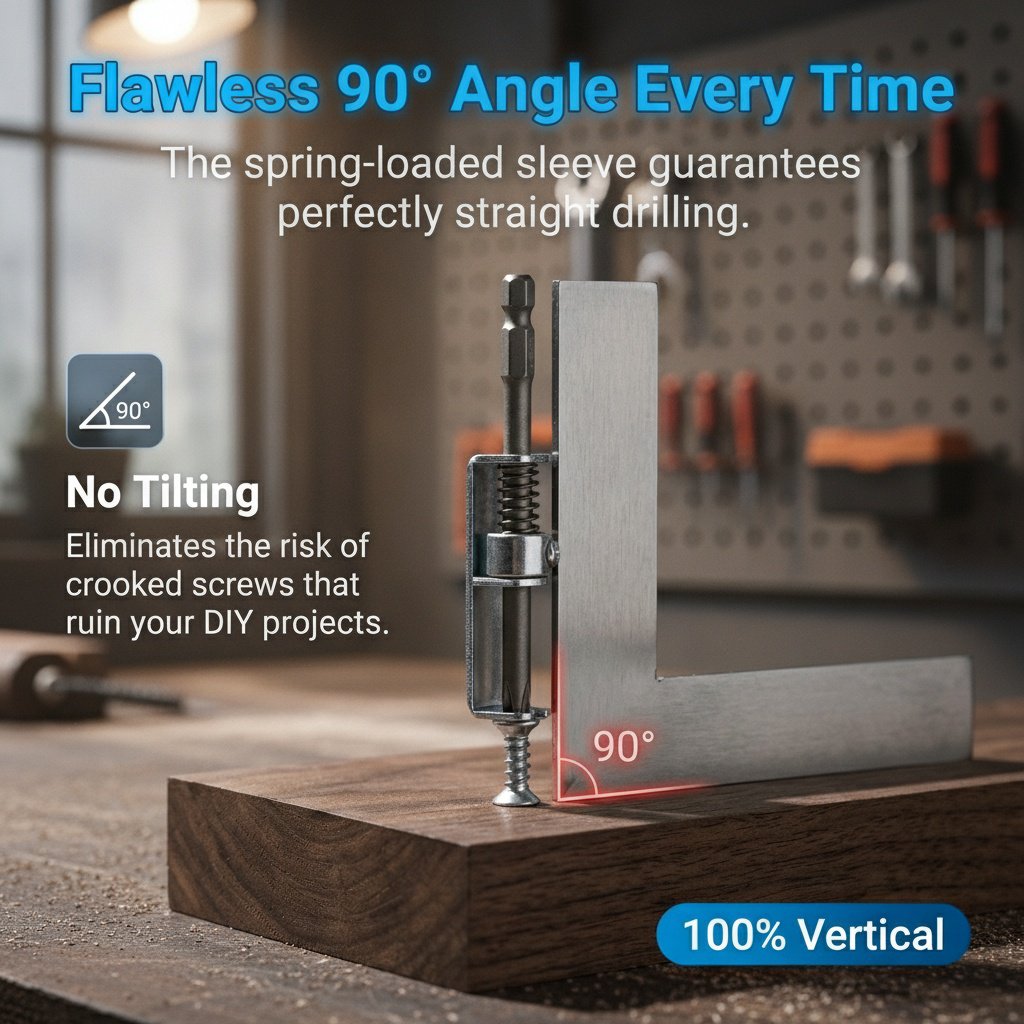 Drill bit with spring mechanism for fast screw fixing