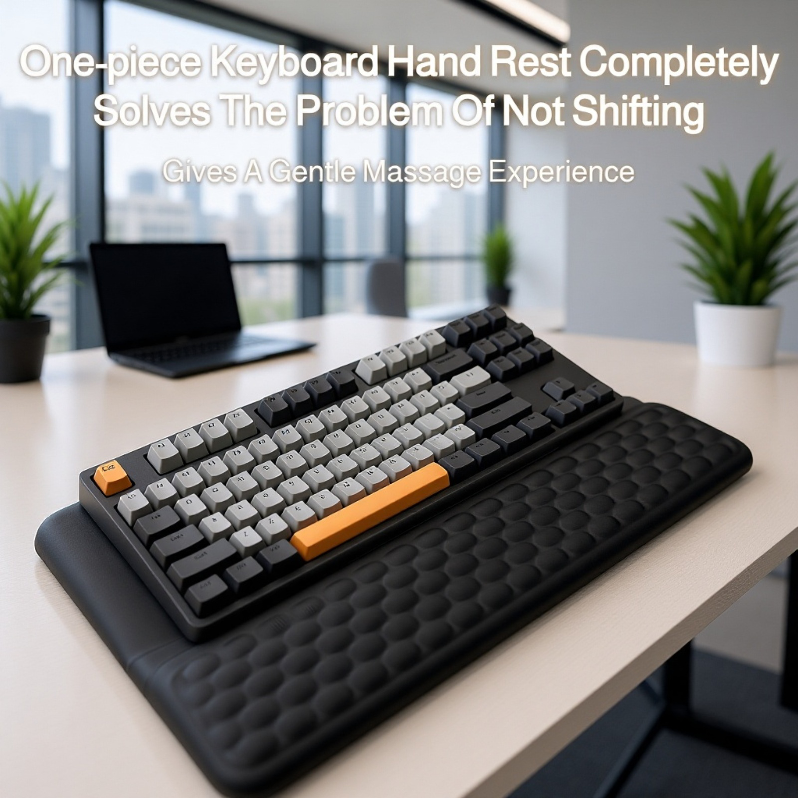 Reposamuñecas de espuma viscoelástica para teclado mecánico