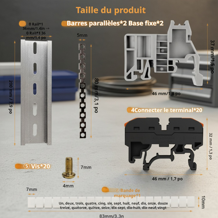 Bloc de jonction rapide PCTJM-211 - Connecteur à ouverture par pression - Bloc de jonction combiné s