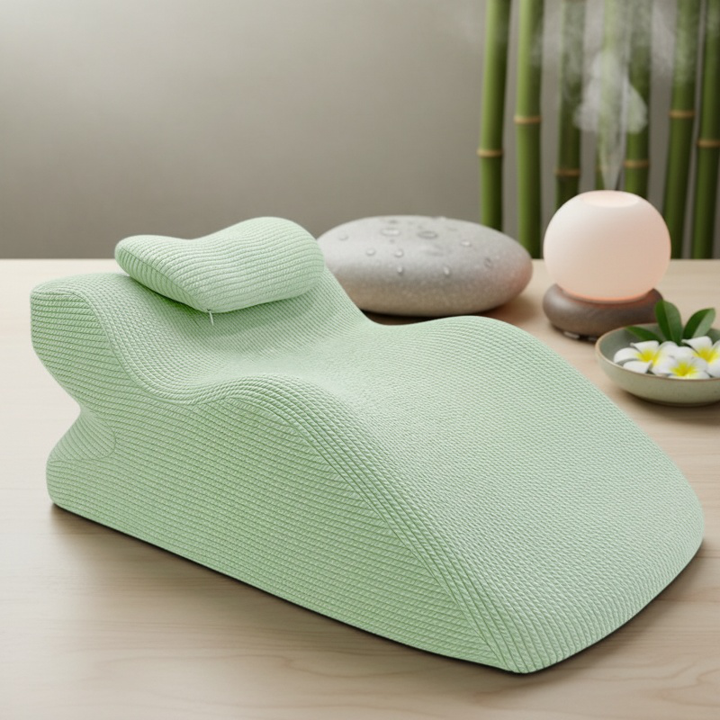 Close-up of premium memory foam pillow material