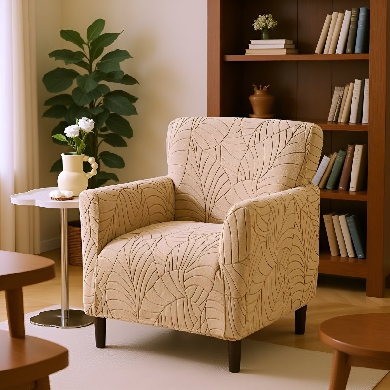 Déco intérieure avec housse de fauteuil