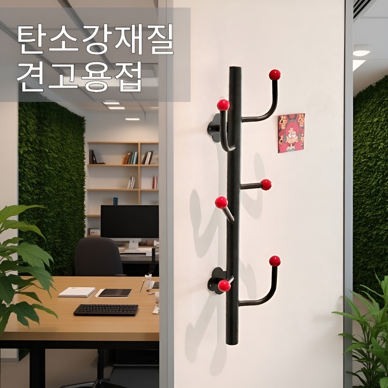 펀치 프리 강력 내하중 벽걸이 모자걸이 문 뒤 헴선반 후크