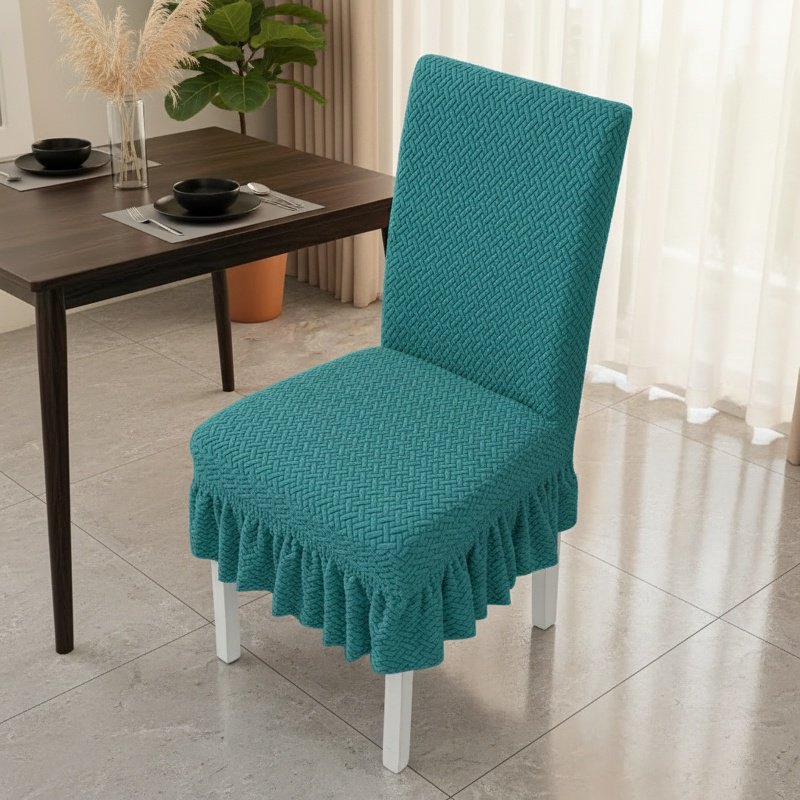 Unique Design Dining Chair Cover, Easy to Clean Non-slip Jacquard Fabric