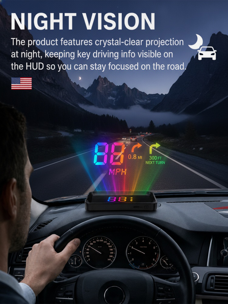 New German-made GPS multi-functional projector HUD