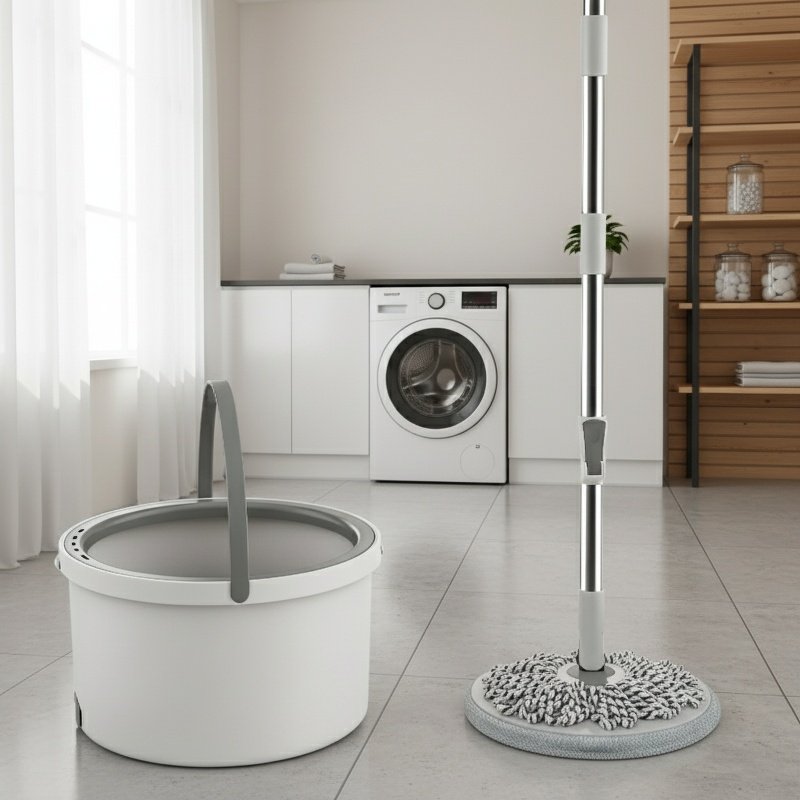 Lazy household suction level plate with bucket mop clean sewage separation hands-free mop wet and dr