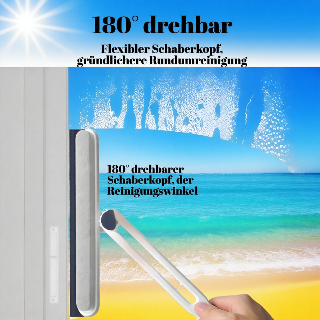 Japanisches Glasreinigungsartefakt für den Haushalt, Badezimmer, Glasschaber, Fenster, doppelseitige