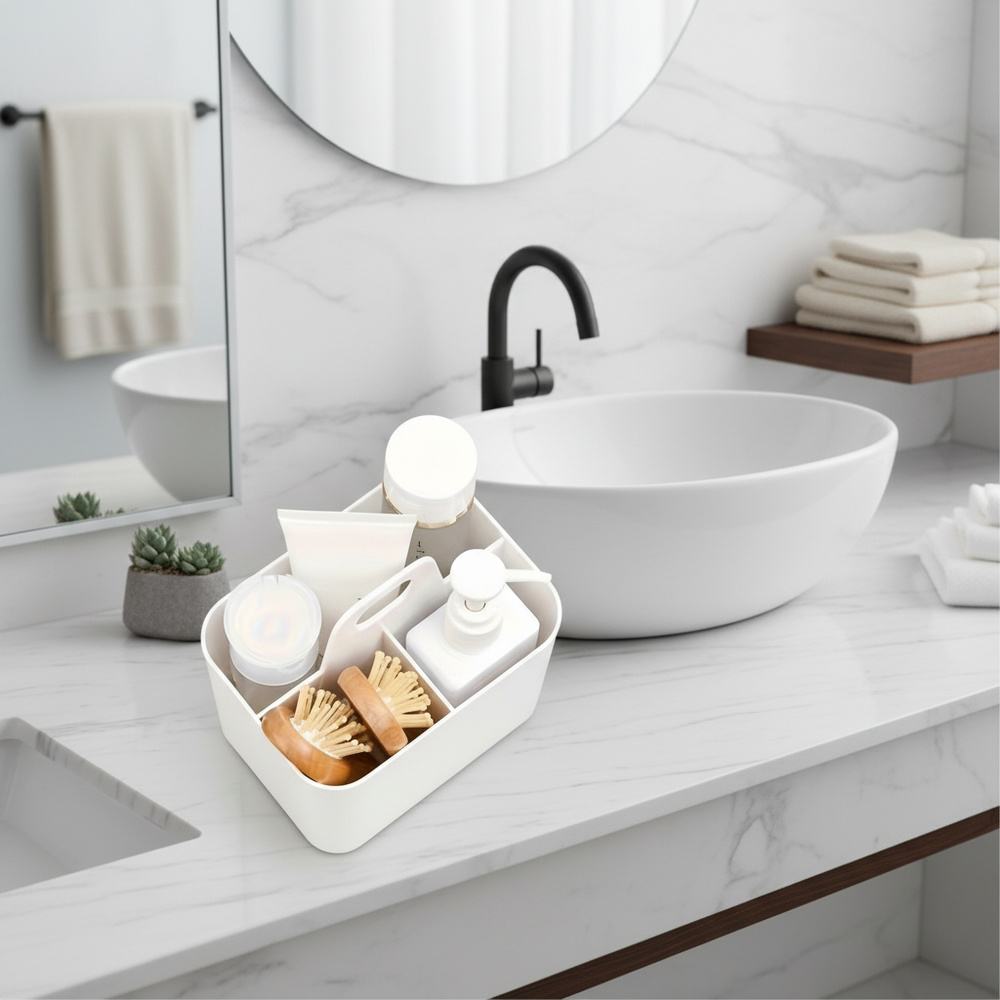 Portable Multifunctional Thickened Storage Box for Desktop Stationery and Tool Organization