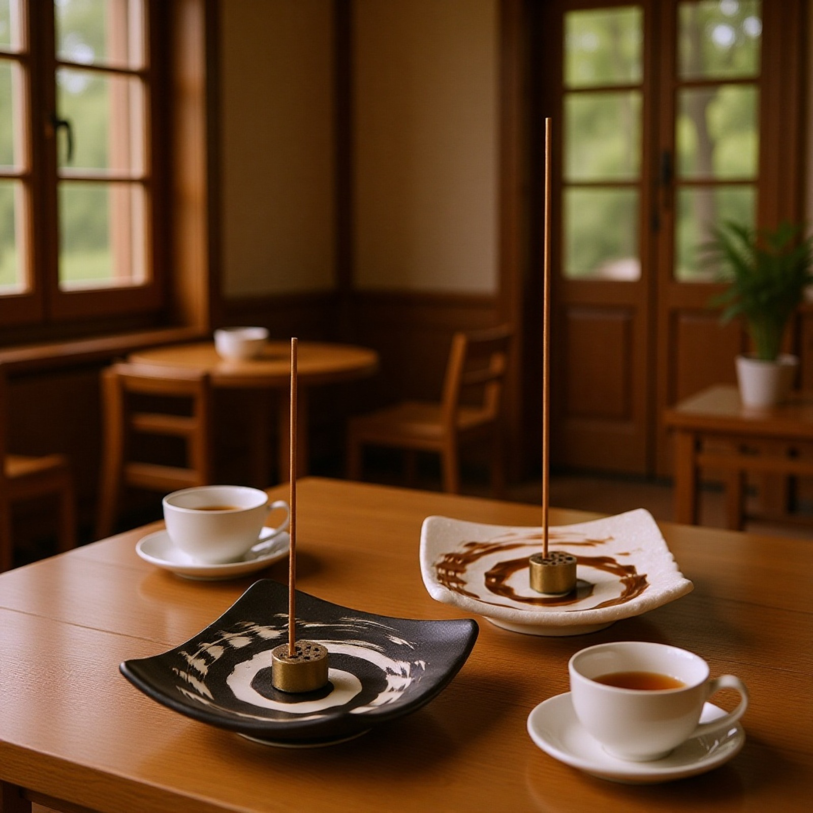 香炉と香皿のセットアップ画像