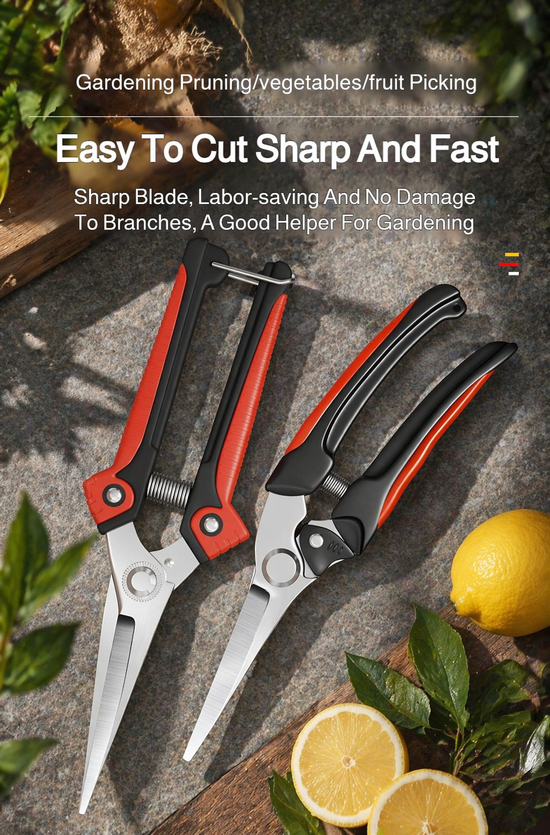 Effort-Saving Garden Pruning Shears in hand
