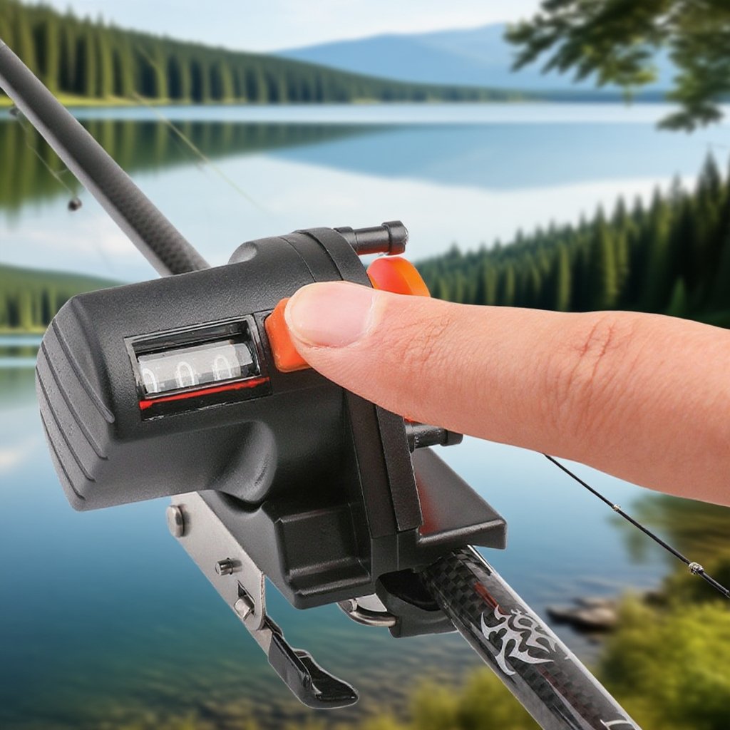 뗏목낚시로아간낚싯줄길이계수기 릴릴미터기