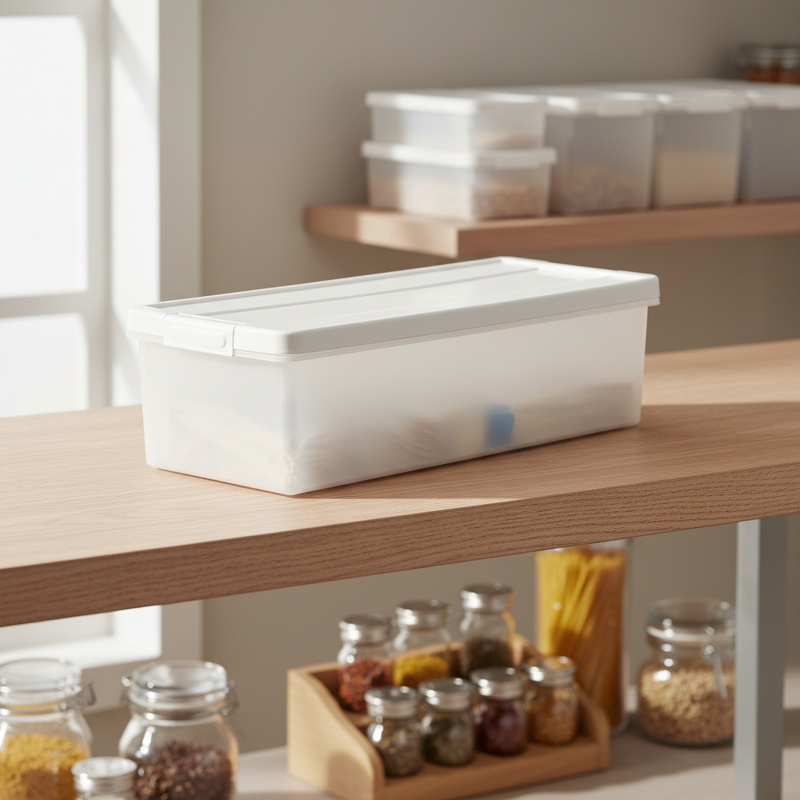 Caja organizadora con tapa para snacks, juguetes y objetos varios