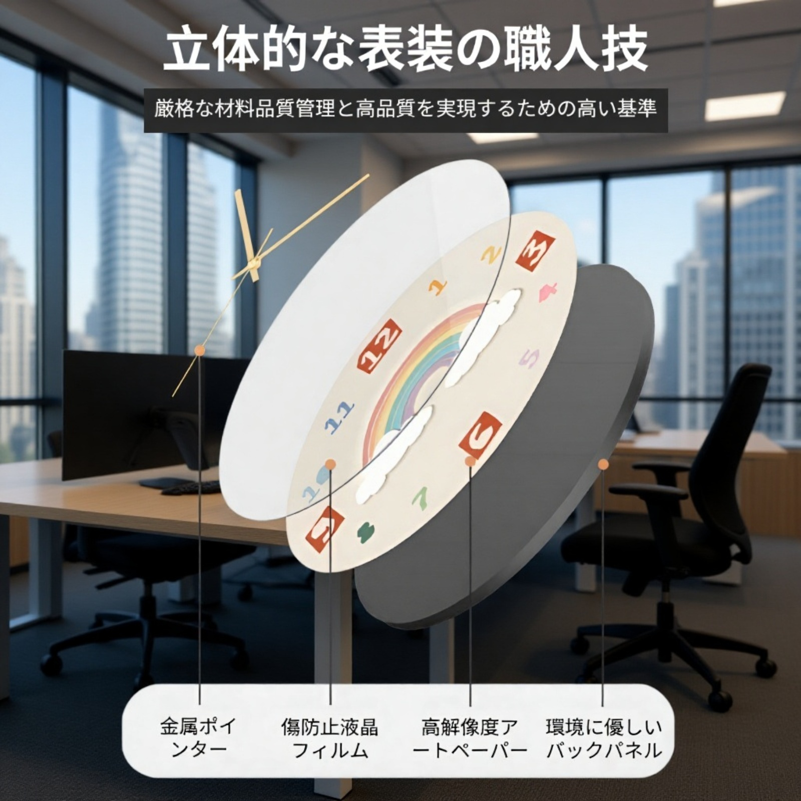 猫型壁掛け時計　リビング用新作創意時計