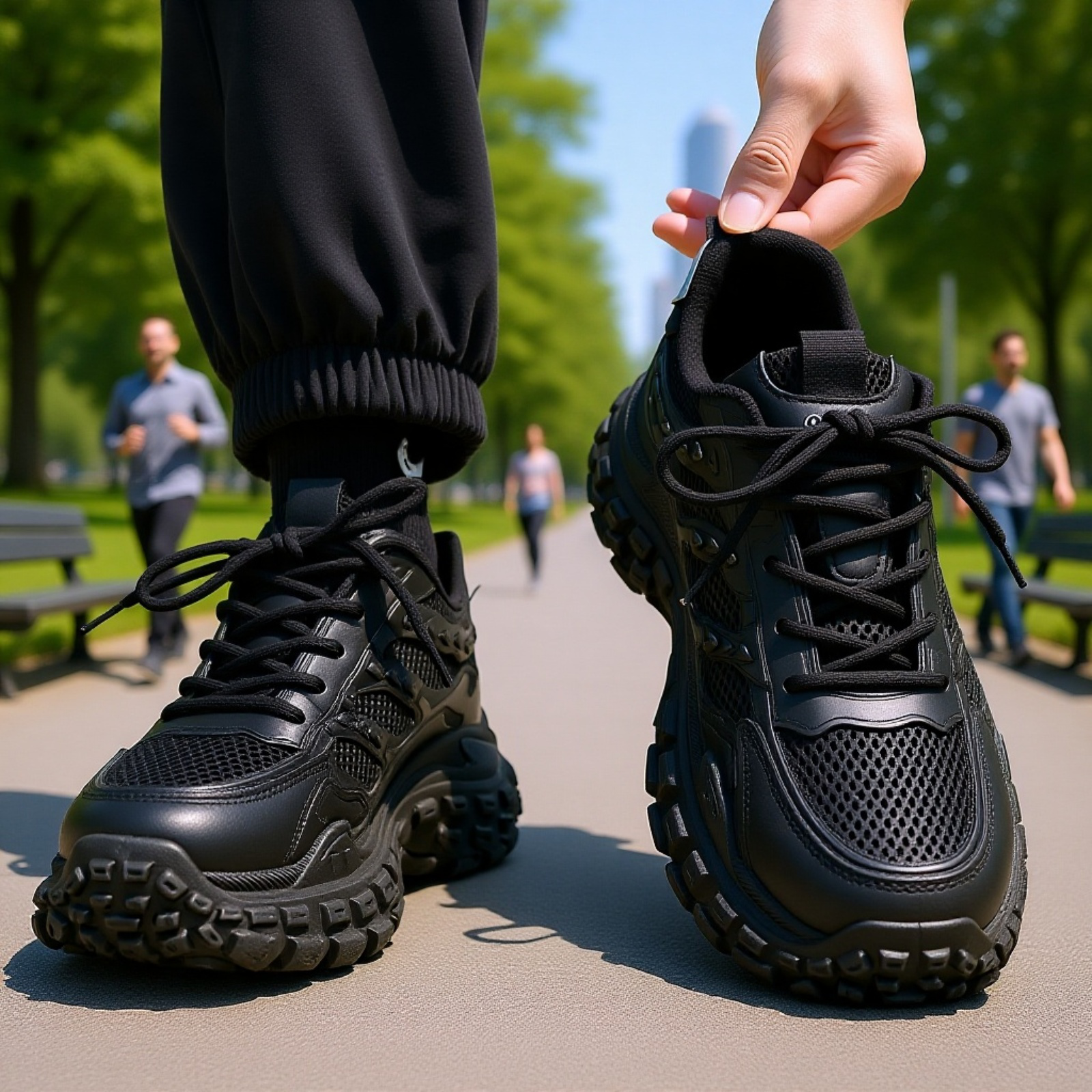 運動靴とカジュアルシューズ