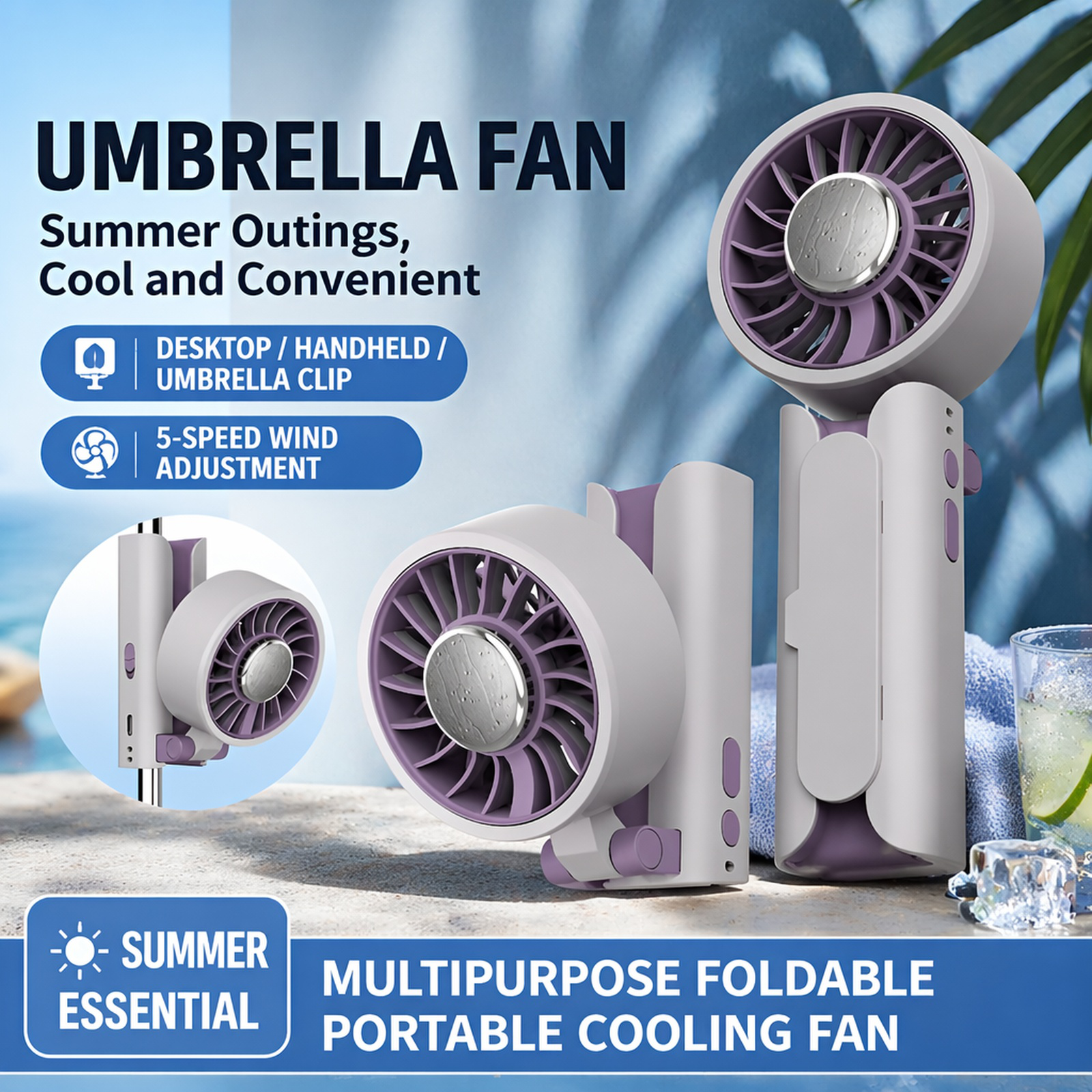 Cooling Plate Handheld Fan