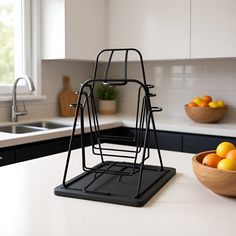 Quick-drying and draining water cup storage rack