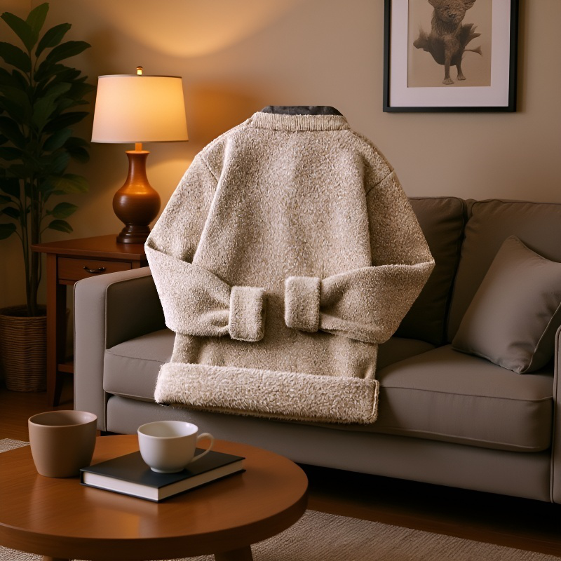 秋冬メンズセーターアンドシャツカラーニット