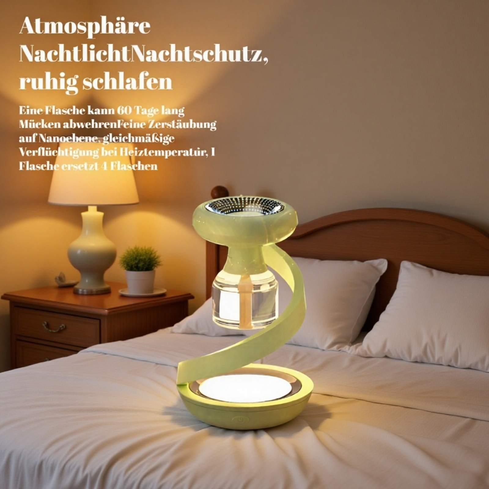 2 Sopiral-in-1 Elektrischer Mückenschutz mit Flüssigkeit