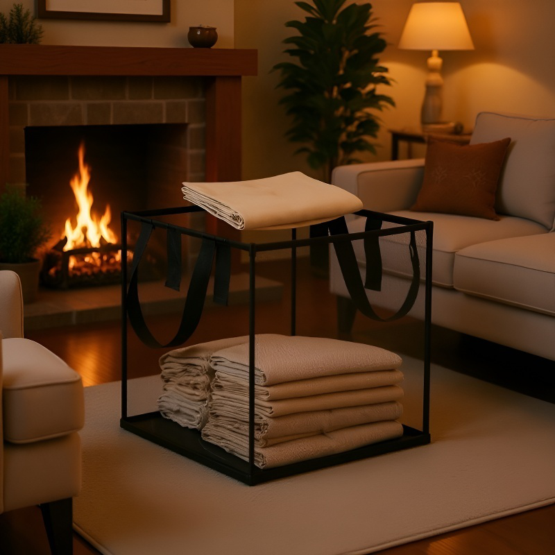 라지 접이식 빨래 바구니 더티 바구니 손잡이 스퀘어 의류 수납 바구니 메쉬 더티 바구니