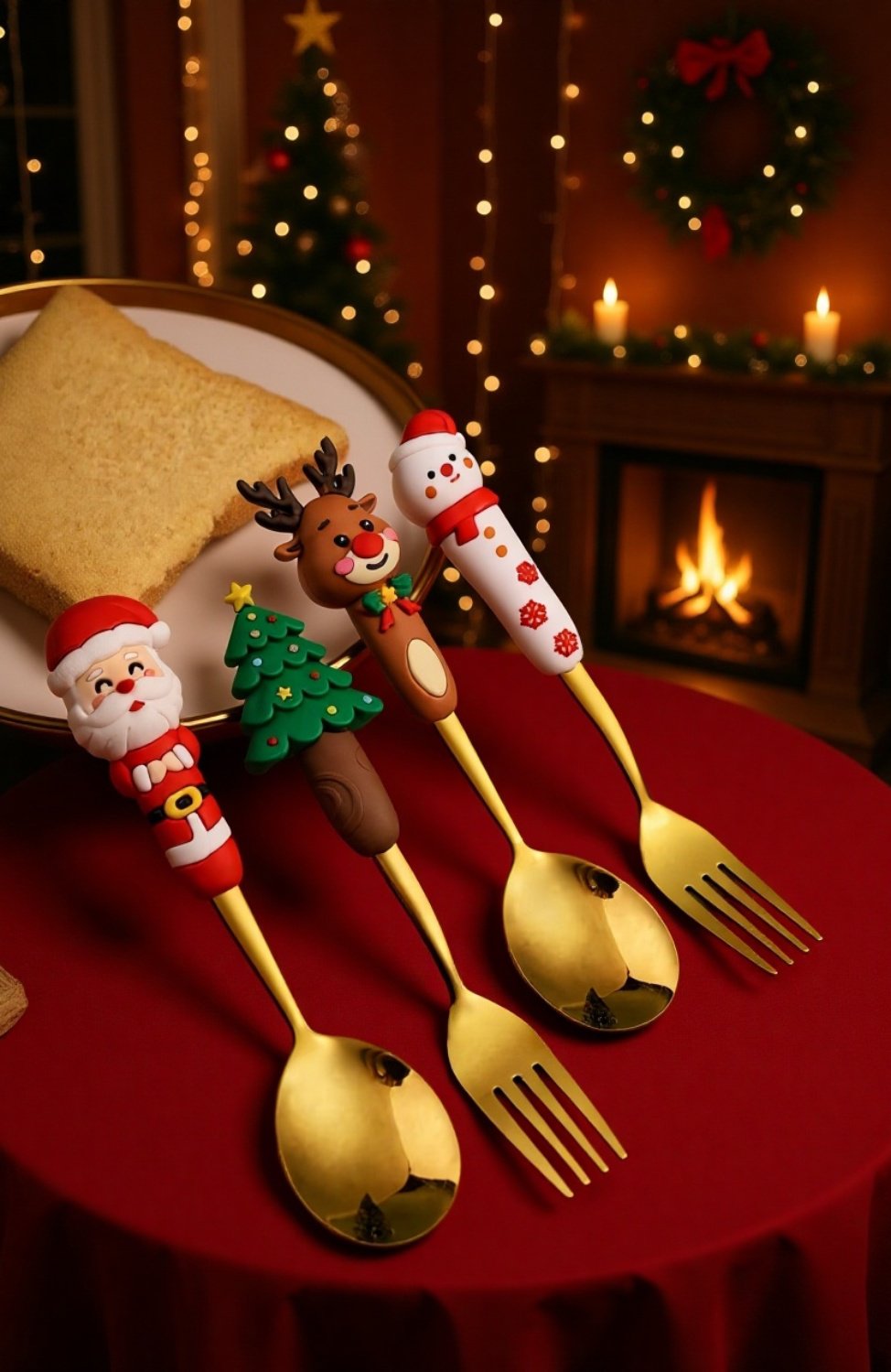 Gabeln und Löffel-Set für Familienessen