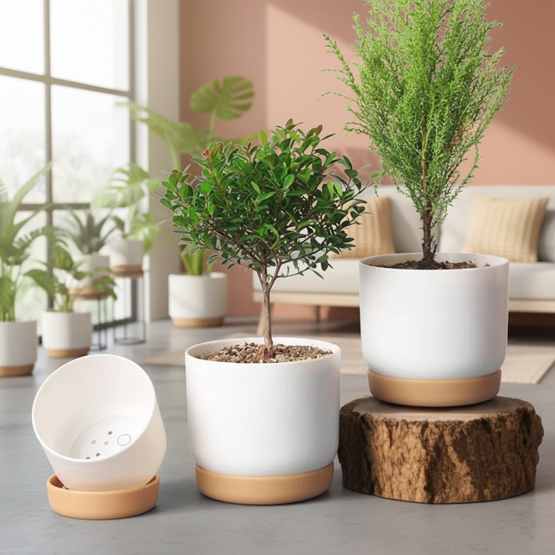 Ceramic Succulent Pot, Decorative and Perfect for Homes with Pets