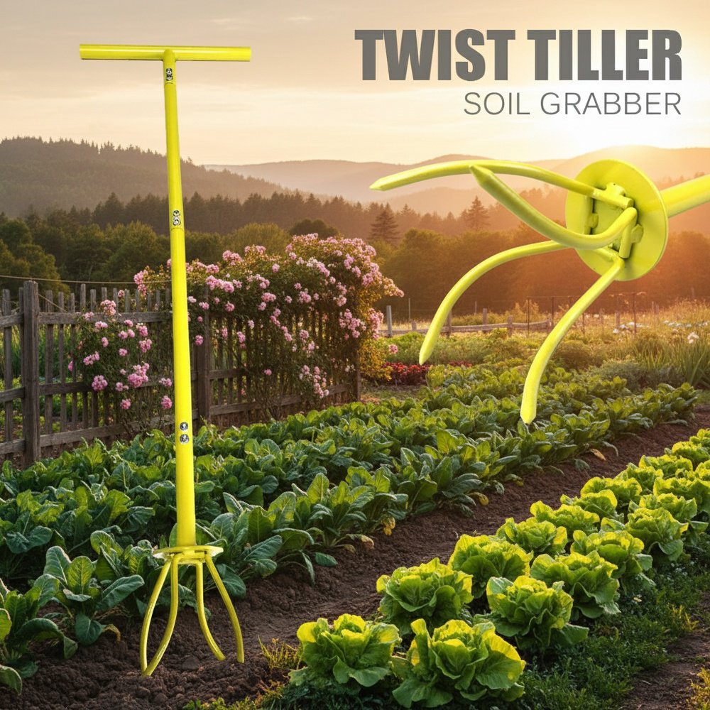 Handheld Garden Tool for Trimming and Loosening Soil