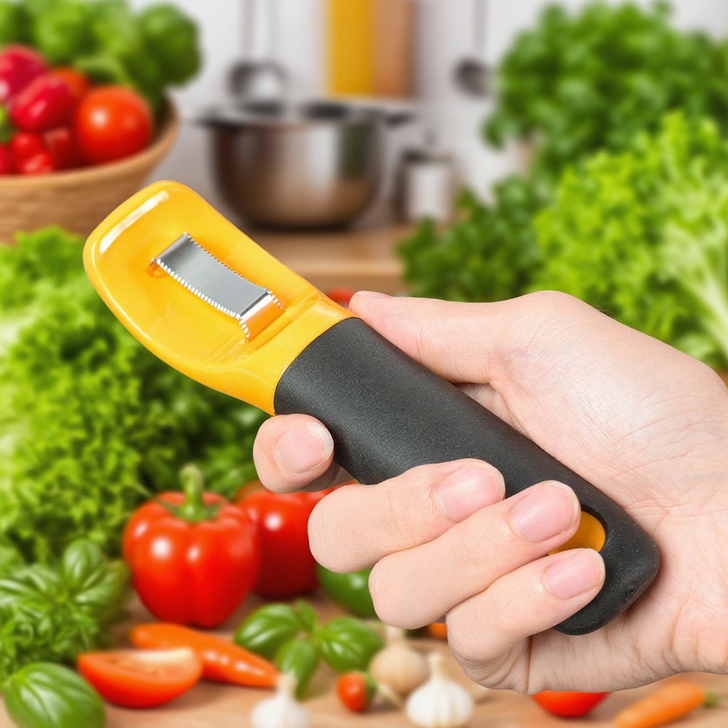 스테인리스 강철 옥수수 알 깎기 도구 전체 모습