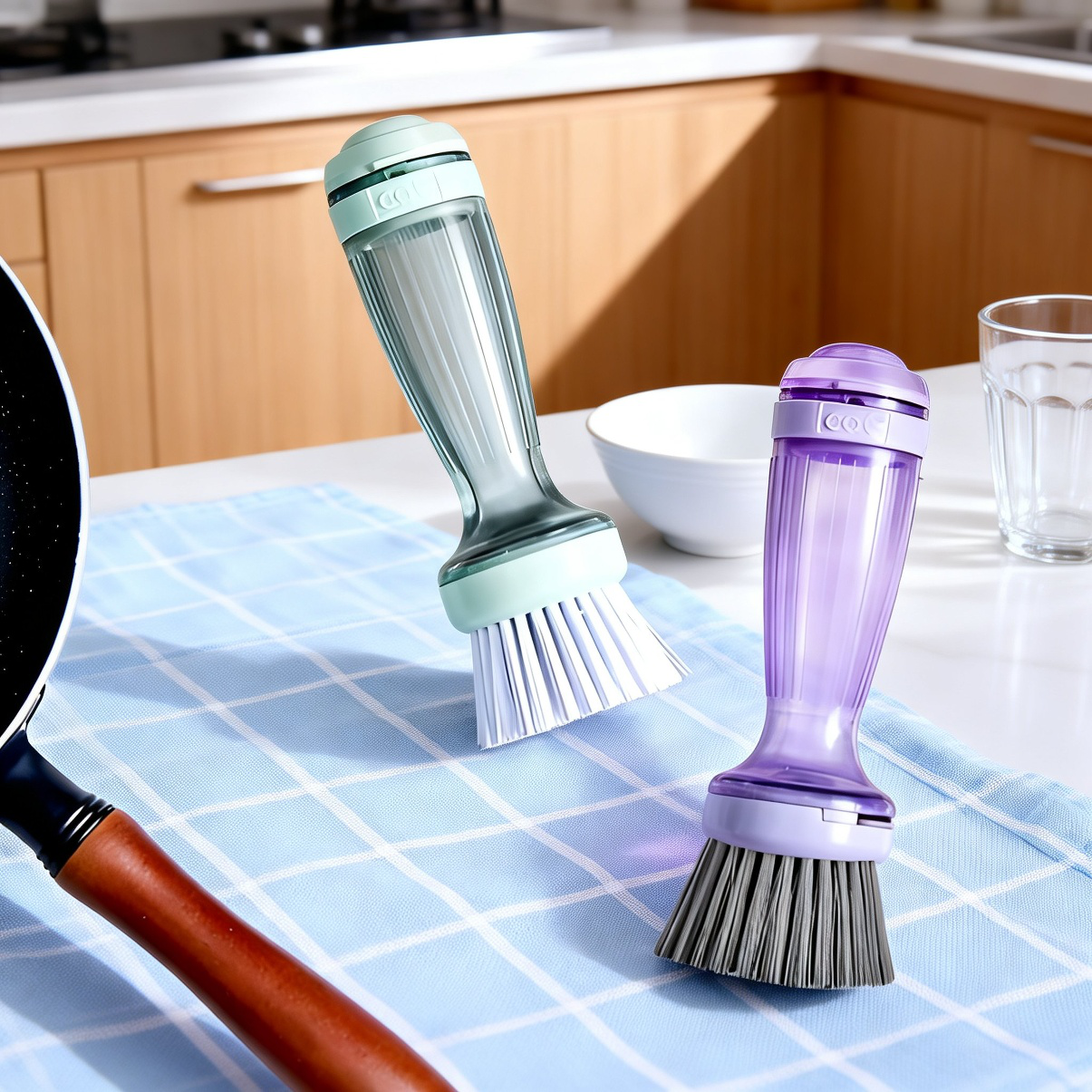 詰め替え式液体キッチン用たわし