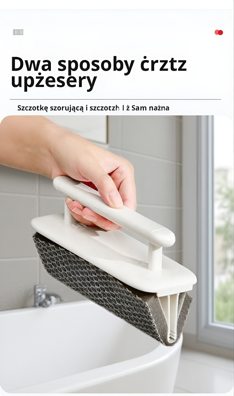 Wielofunkcyjna szczotka do ram okiennych i rynien