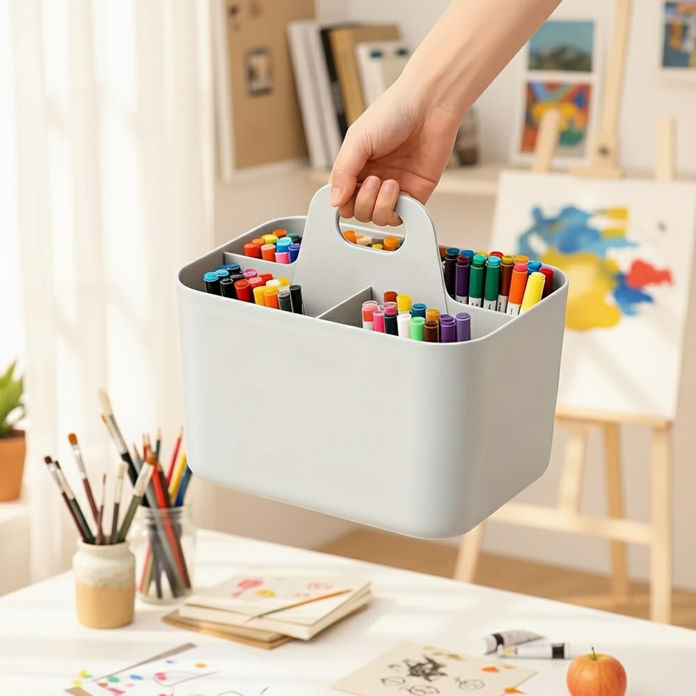 Stackable storage box for stationery and tools