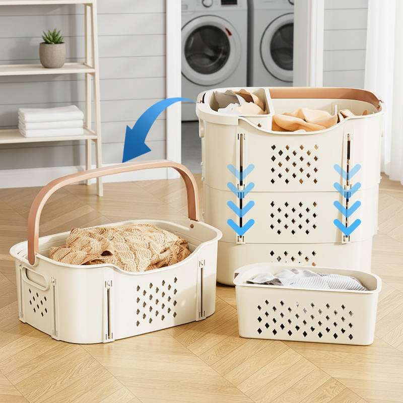 Multilayer Large Capacity Clothing Storage Basket