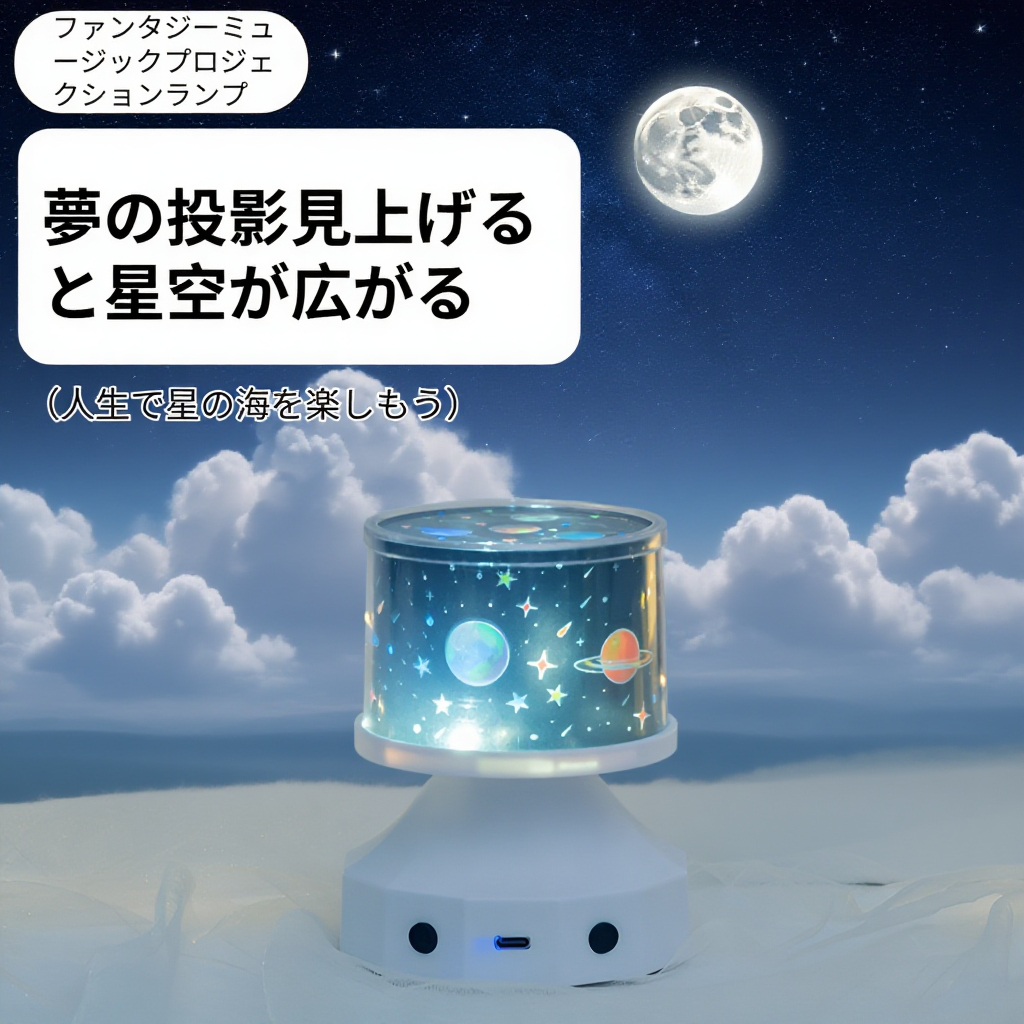 ブルートゥース音響付き星空ライトの外観