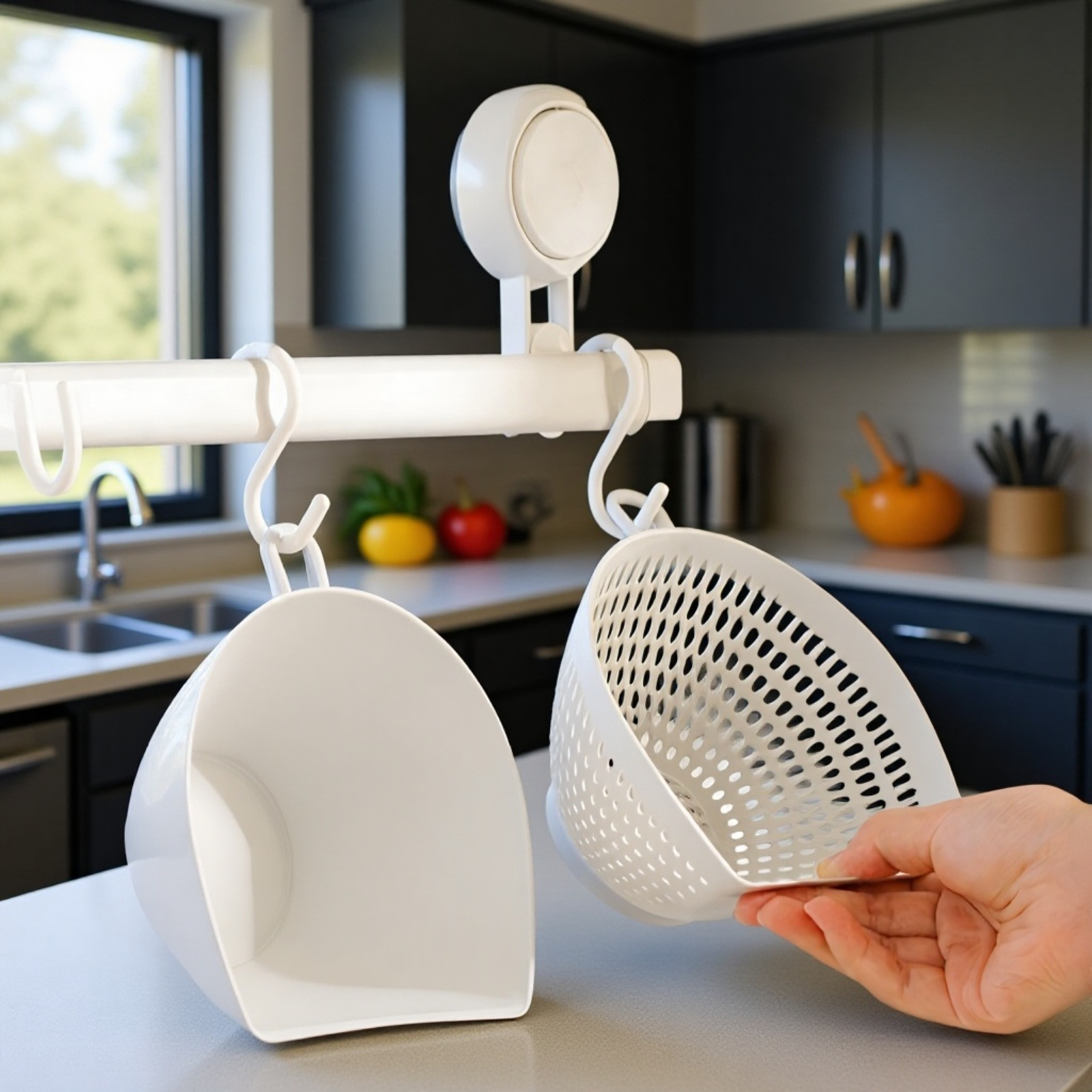 シンプルなキッチン二層野菜洗いかご家庭用ネギ水切りかご果物洗い水フィルターかご