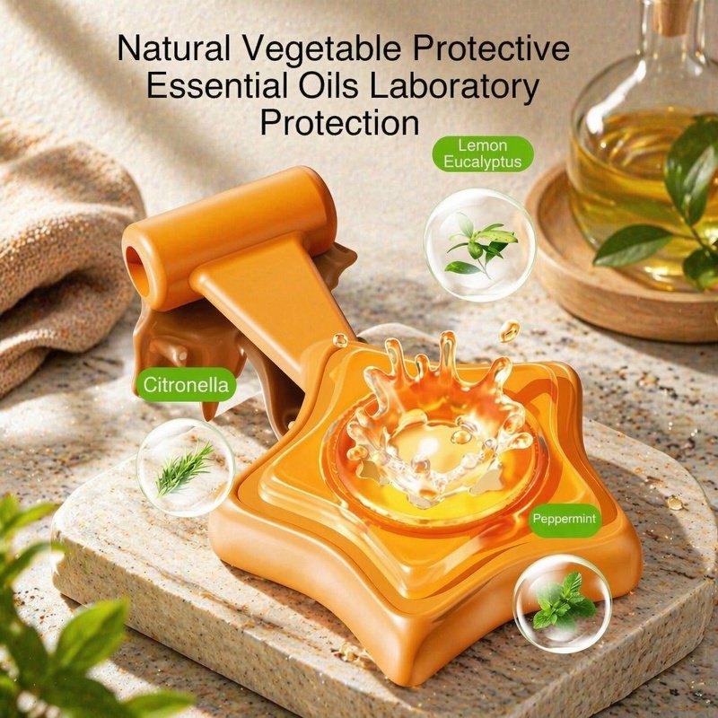 Summer indoor and outdoor mosquito repellent charm, lemongrass essential oil pendant, stroller carry