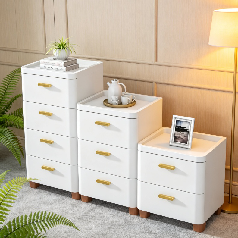 Armario doméstico de almacenamiento de múltiples capas tipo cajón para la sala de estar