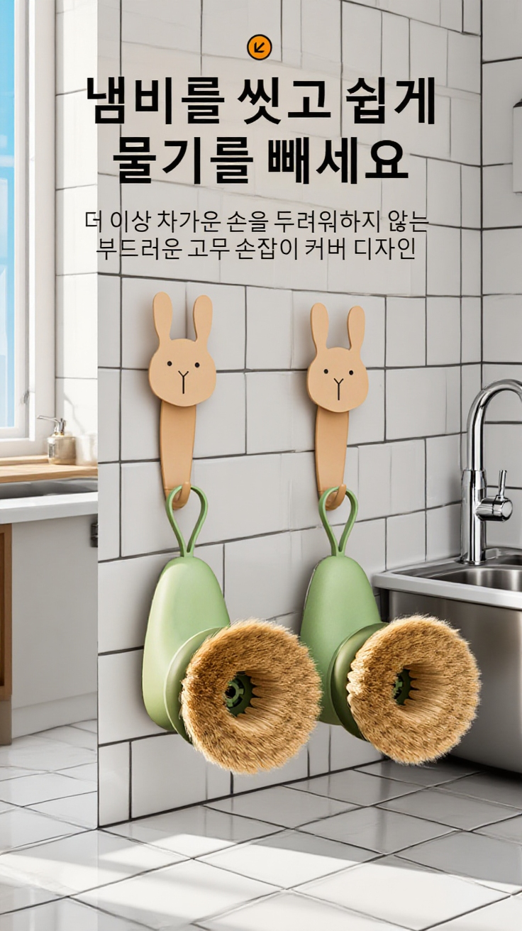 강력한 세척력의 냄비 브러쉬