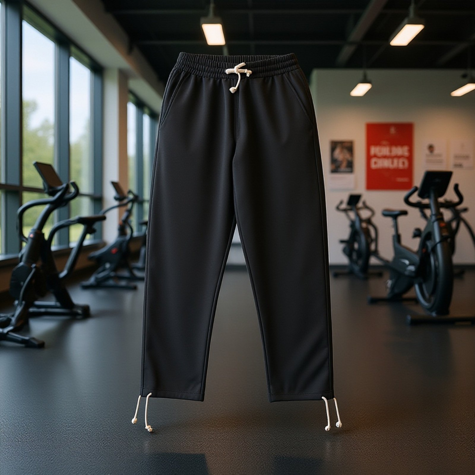 冬用防寒レディースストレートパンツ