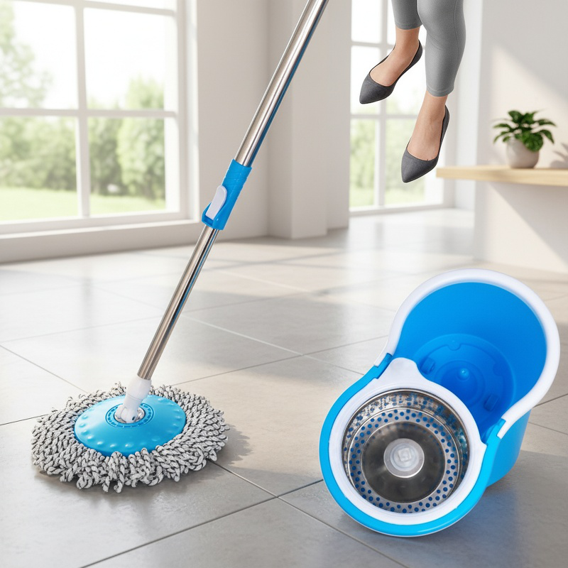 Rapid Dehydration Mop with Dunn Cloth for Fast Drying