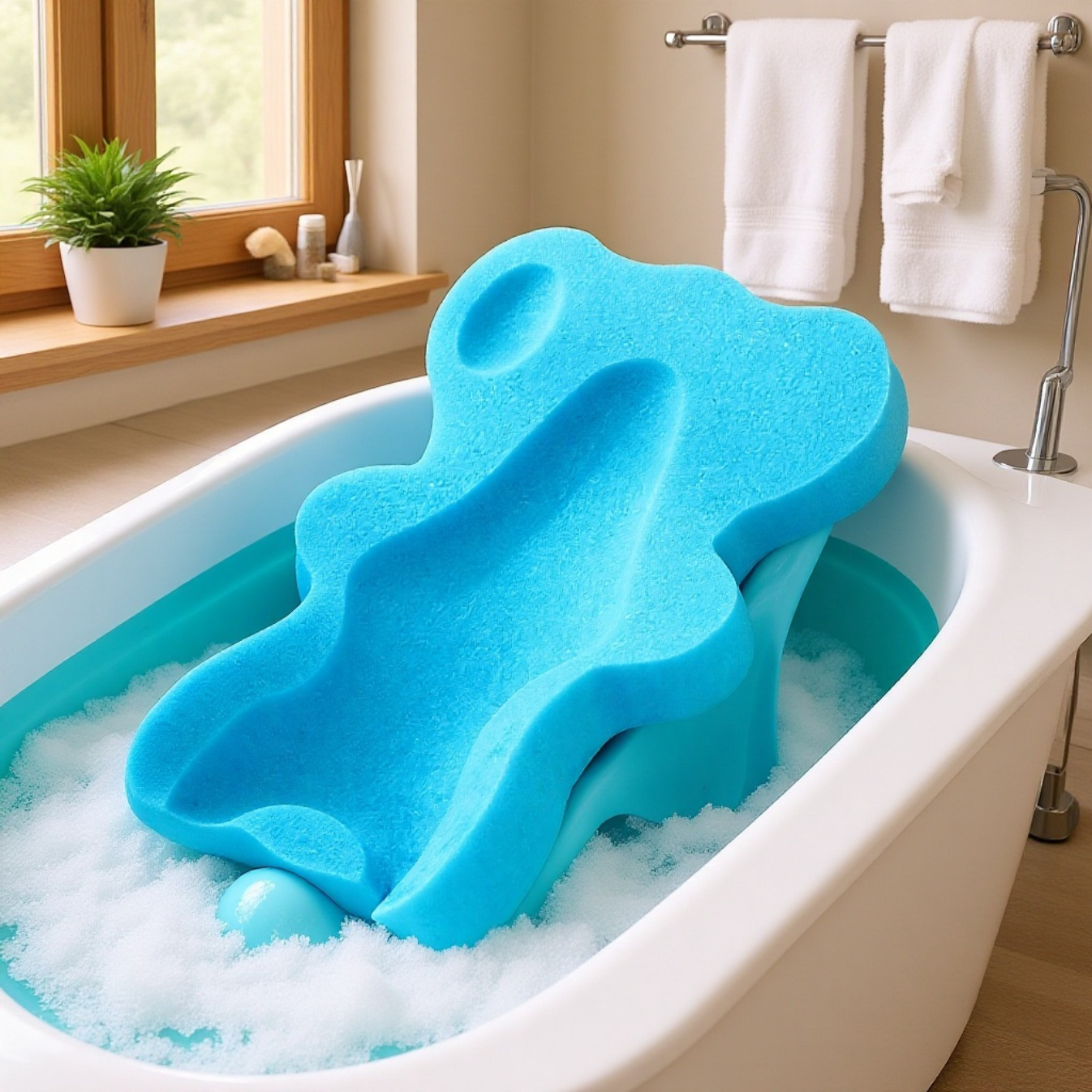thick sponge pad for the baby bathtub