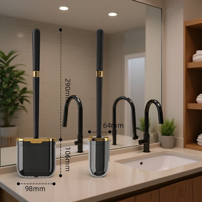 Brosse de toilette murale en silicone pour usage domestique