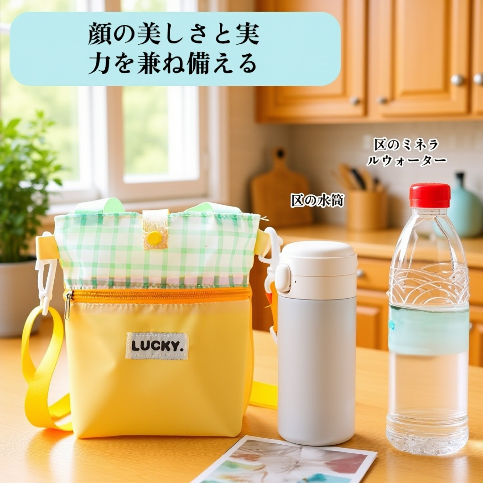 アウトドア魔法瓶カップとカバー付き収納バッグのセット