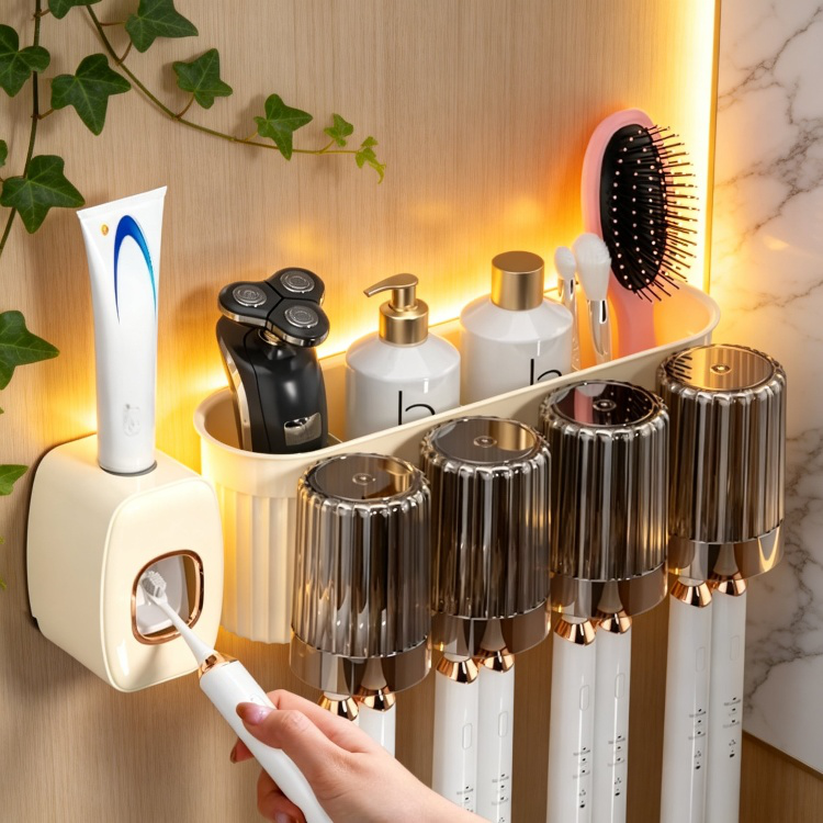 Juego de exprimidores de pasta de dientes