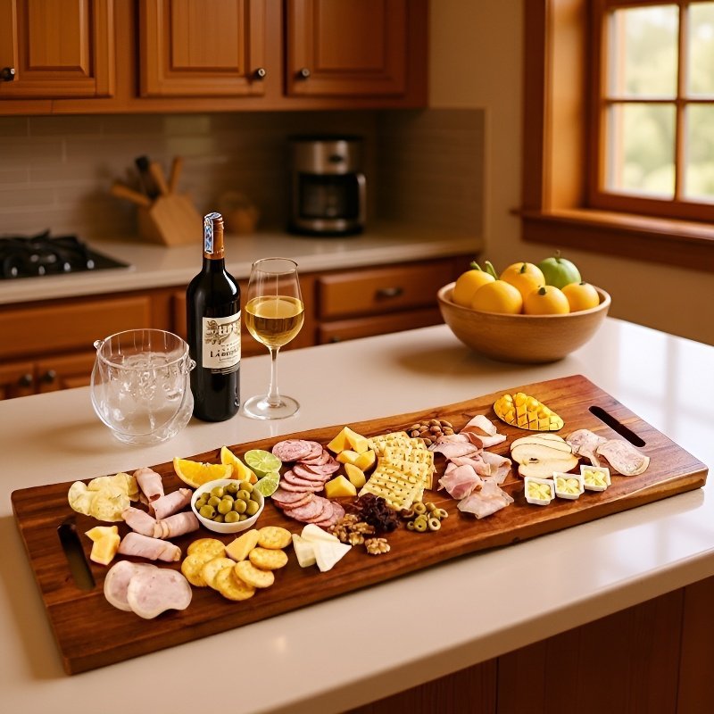  대용량 손잡이 원목 도마