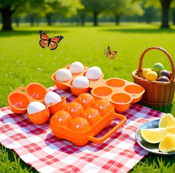 Robuste Eierbox für Haushalt und Outdoor