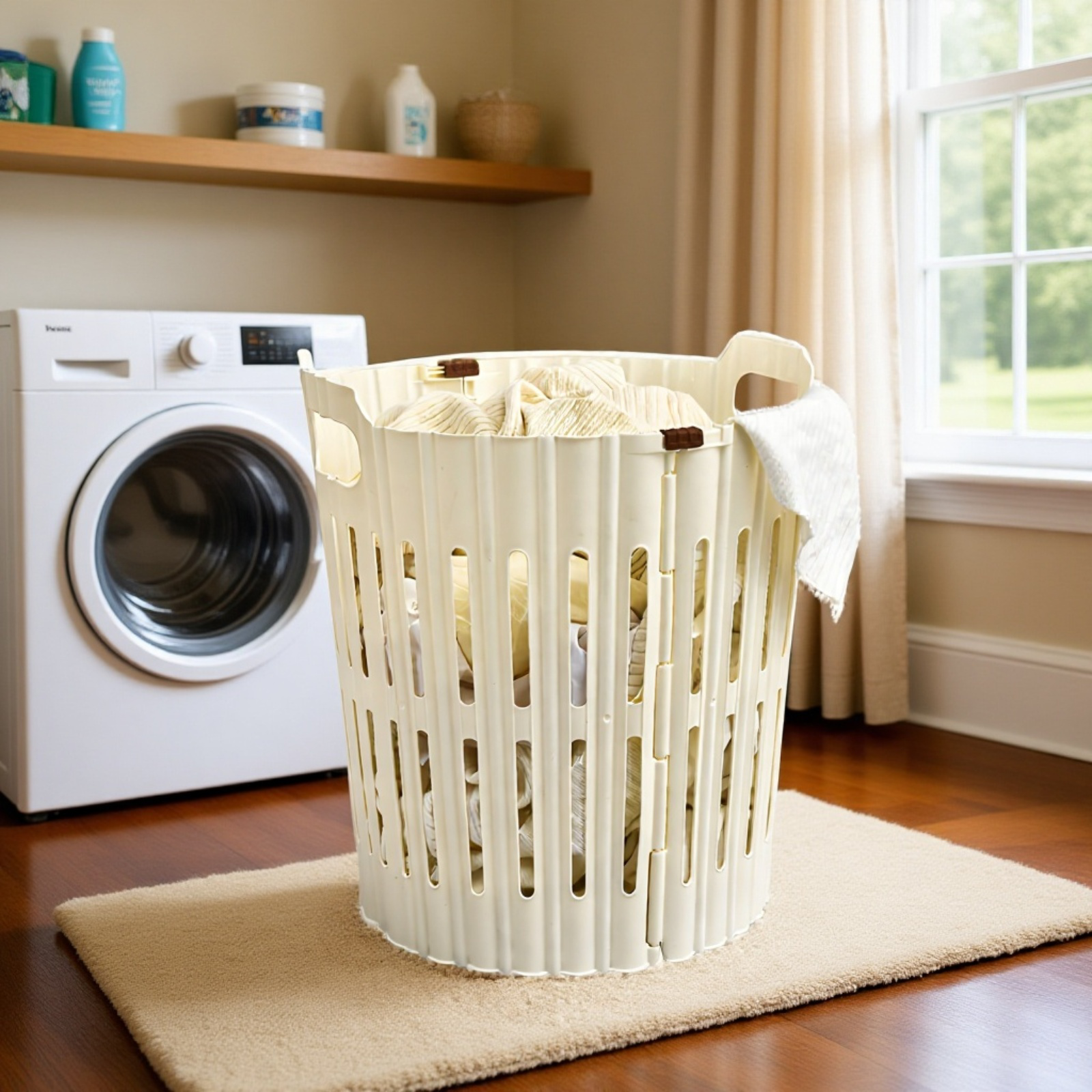 Bathroom Household Foldable Dirty Laundry Basket