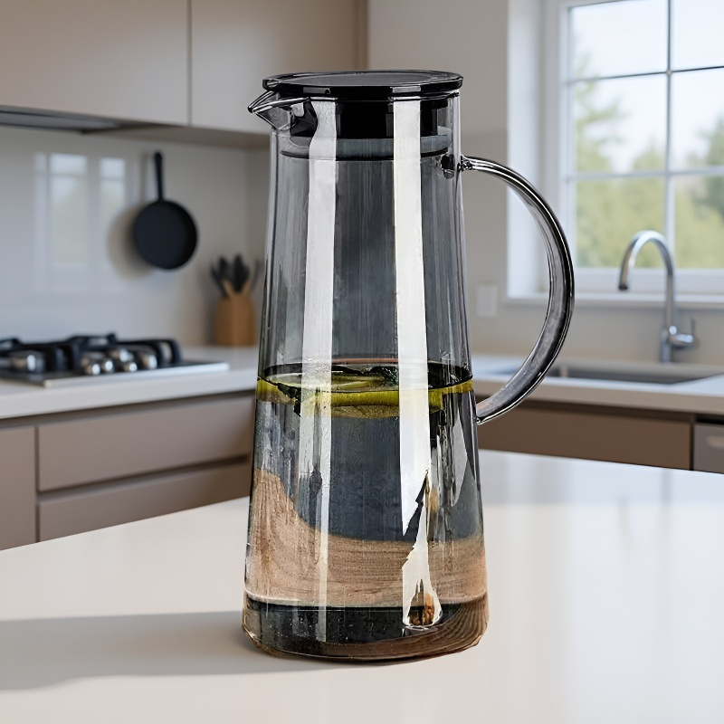 고온 내성 유리 물병