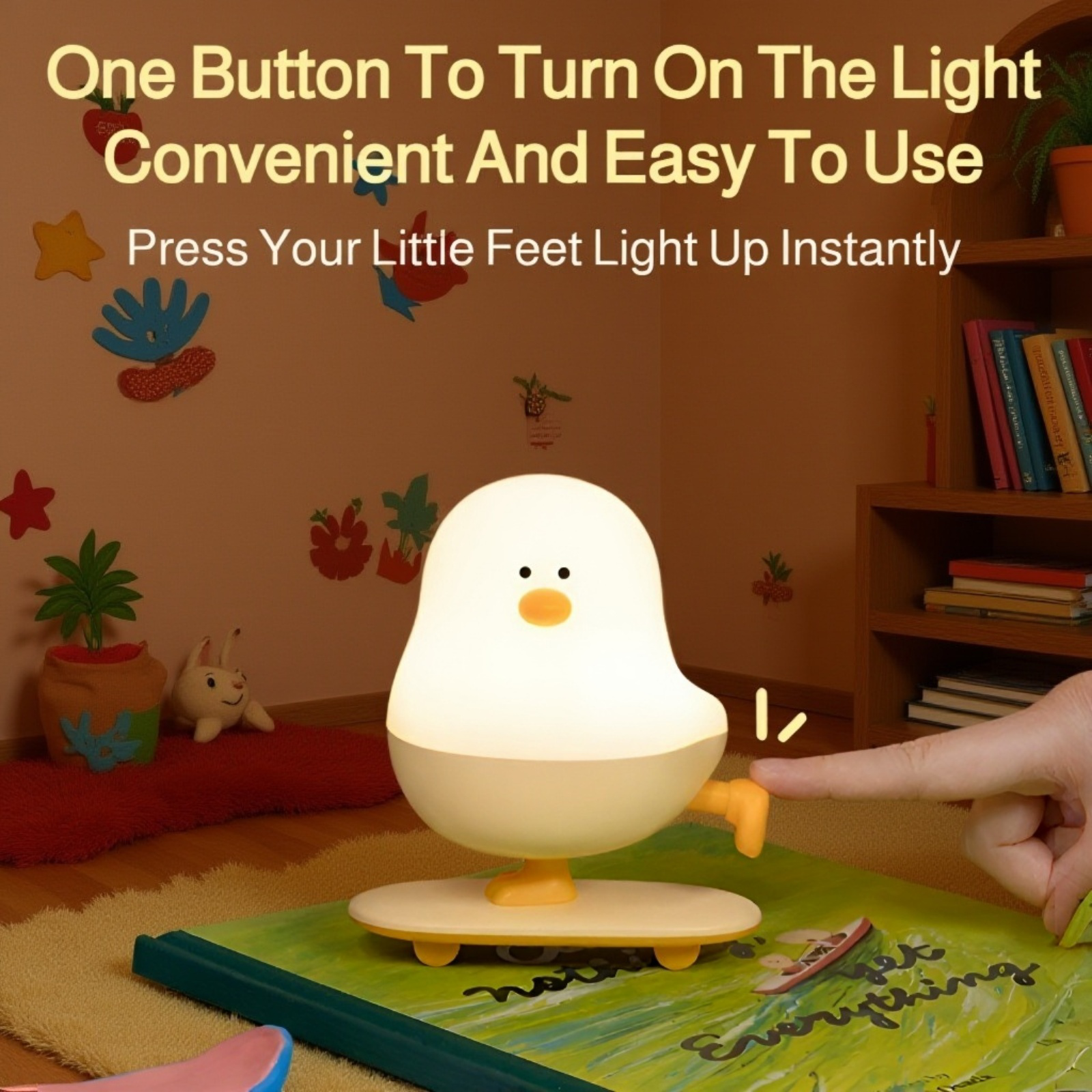 Cute Cartoon Chicken Night Light